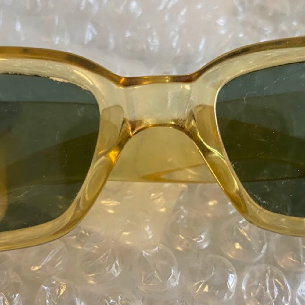 gucci vintage yellow sunglasses gg 2409/n/s